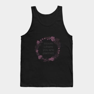 Bloom Where You Are Planted Wreath Tank Top